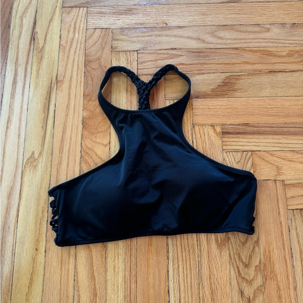 Women’s Victoria’s Secret Black Racerback Swim Top